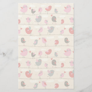 Birds in Love Stationery