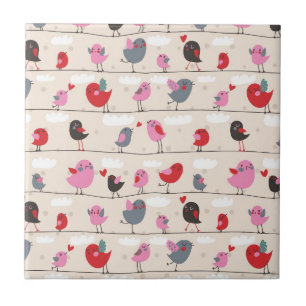 Birds in Love Tile