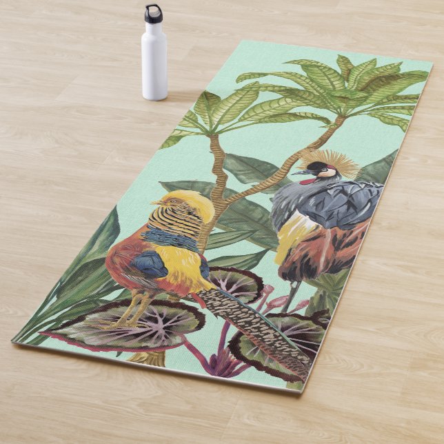 Birds in Paradise - Large Birds Yoga Mat (In Situ)