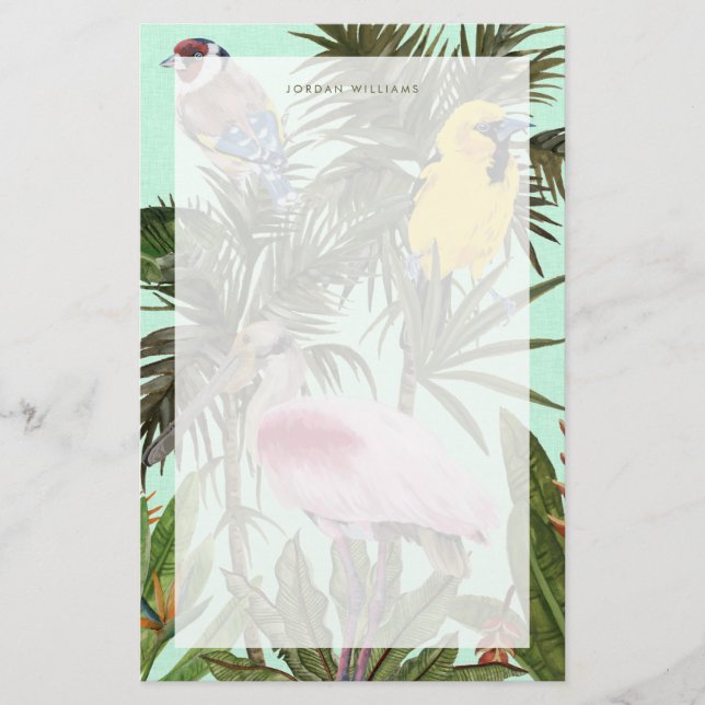 Birds in Paradise Stationery (Front)