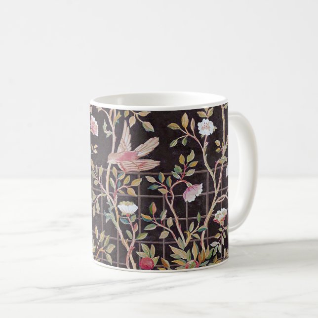 Birds in The Flower Garden, William Morris Coffee  Mug (Front Right)