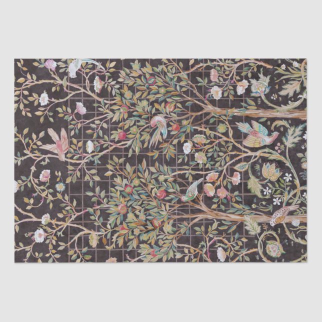 Birds in The Flower Garden, William Morris Tissue Paper (Front)
