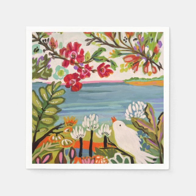 Birds in the Garden Napkin (Front)