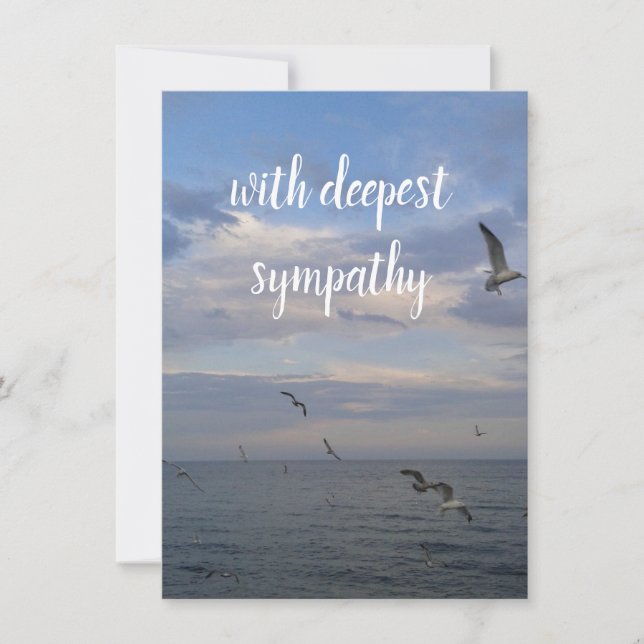 Birds in the Sky Sympathy Card (Front)