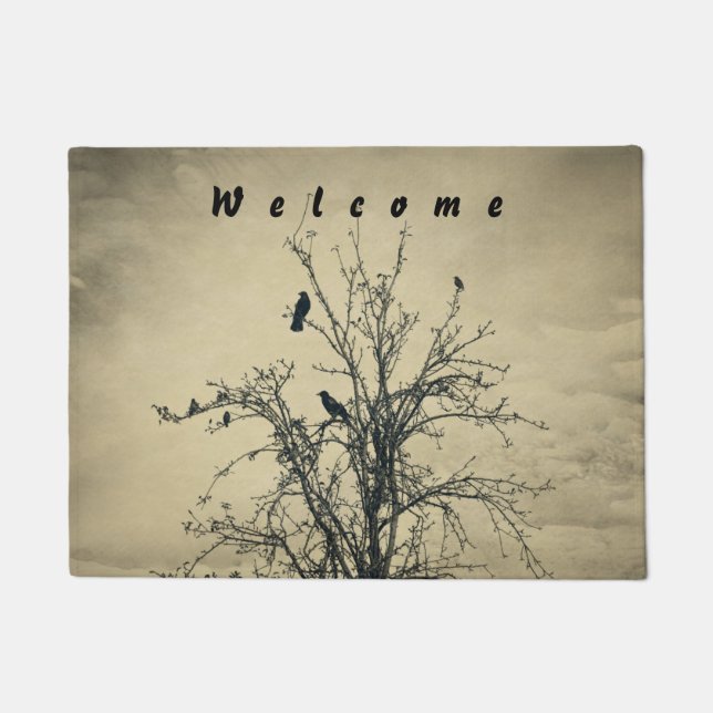 Birds in the tree   -    doormat (Front)