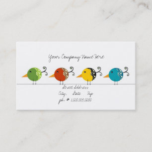 Birds keeping it simple. business card
