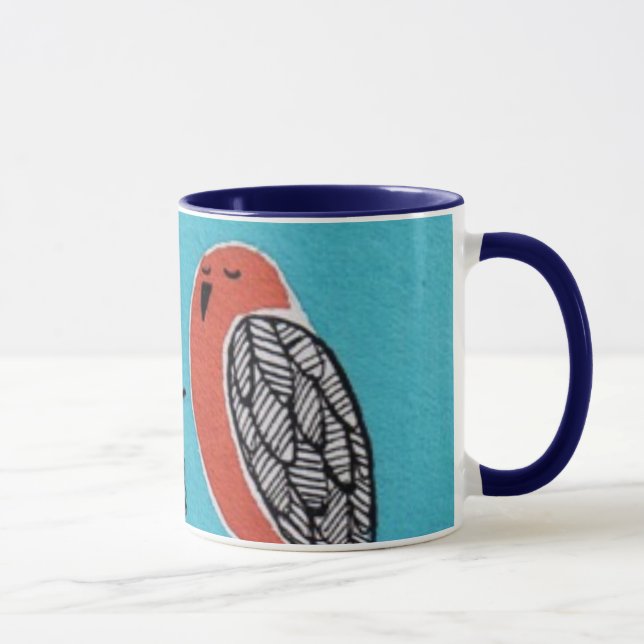 birds knitting mug (Right)