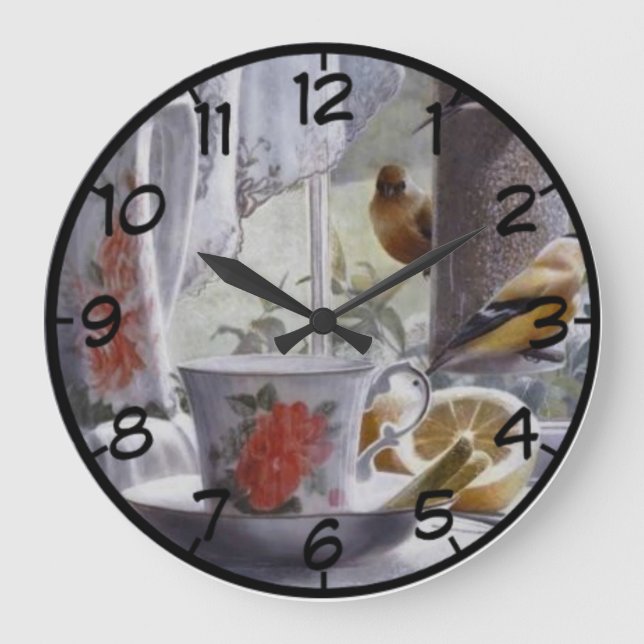 Birds Large Clock (Front)