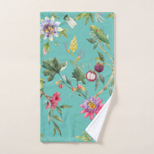 Birds Lover And Flowers Summe Hand Towel