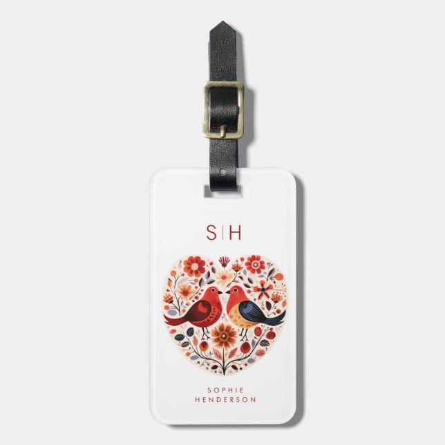 Birds Luggage Tag (Front Vertical)