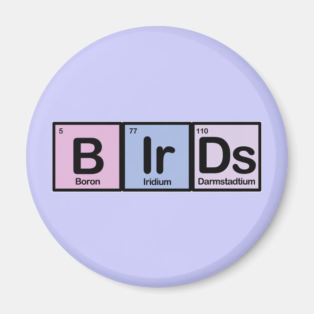 Birds made of Elements Magnet (Front)