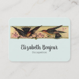 Birds Meeting PAPER & SIZE OPTIONS - Large Business Card