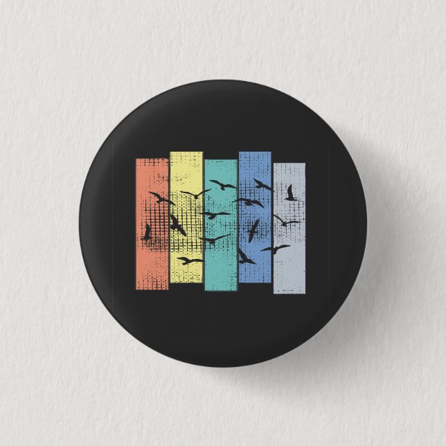 Birds - Migratory Birds 3 Cm Round Badge (Front)