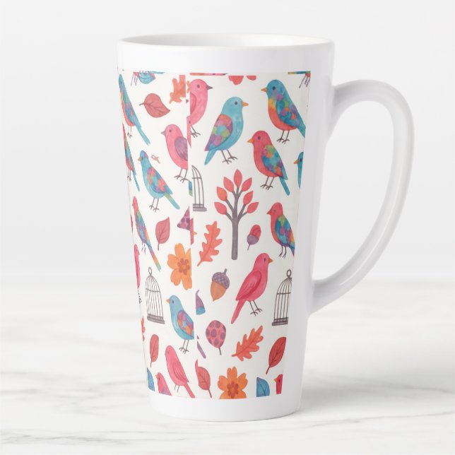 Birds' mug and Flowers DESING (Right)