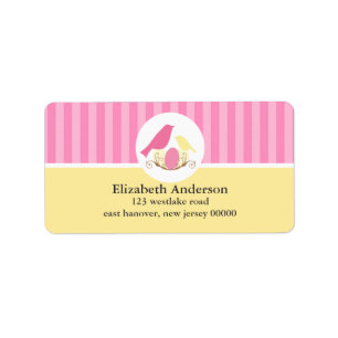 Birds Nest Address Labels