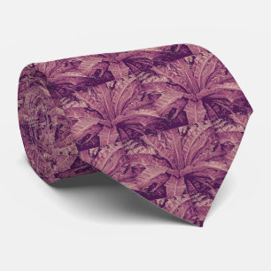 Bird's Nest Fern Necktie - Pink Heather