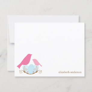 Birds Nest Flat Thank You Cards