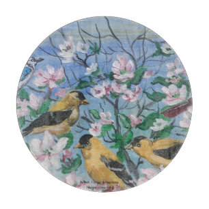 Birds New Collection Original Hand Painted Art  Cutting Board