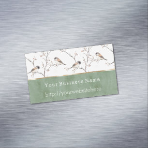 Birds of A Feather Business name website Magnetic Business Card