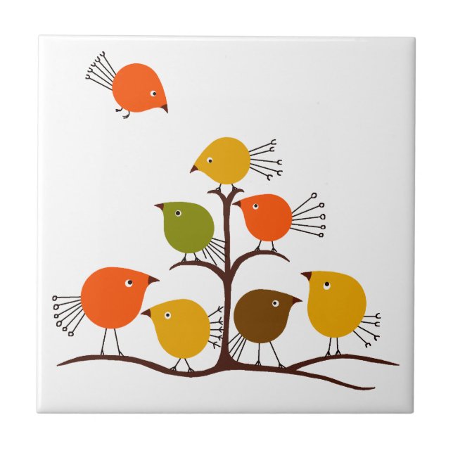 Birds of a Feather Ceramic Tile (Front)