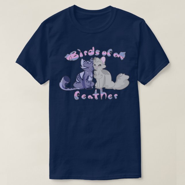 Birds of a Feather Dovewing and Jayfeather T-Shirt (Design Front)