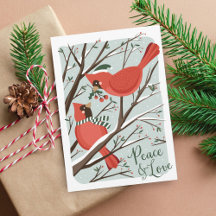 Birds of a Feather Holiday Greeting Card
