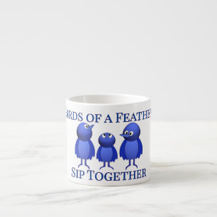 Birds of a Feather Sip Together Espresso Cup