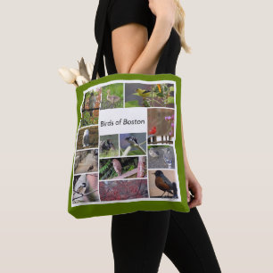 Birds of Boston Photo Collage Tote Bag