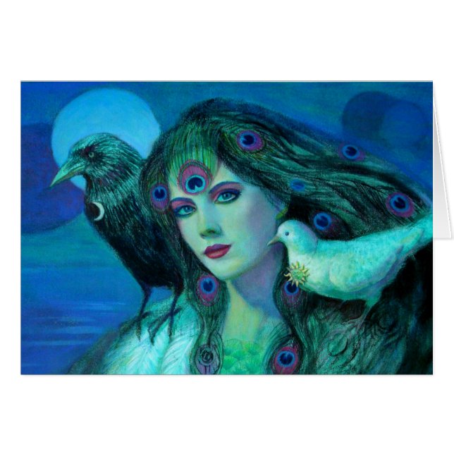 "Birds of Duality- Peacock Lady" (Front Horizontal)