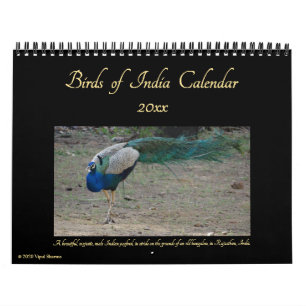 Birds of India Nature Wildlife Photography 2024-25 Calendar