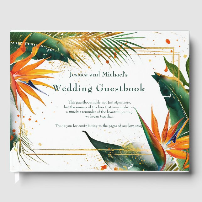 Birds of Paradise Bliss Guest Book (Front)