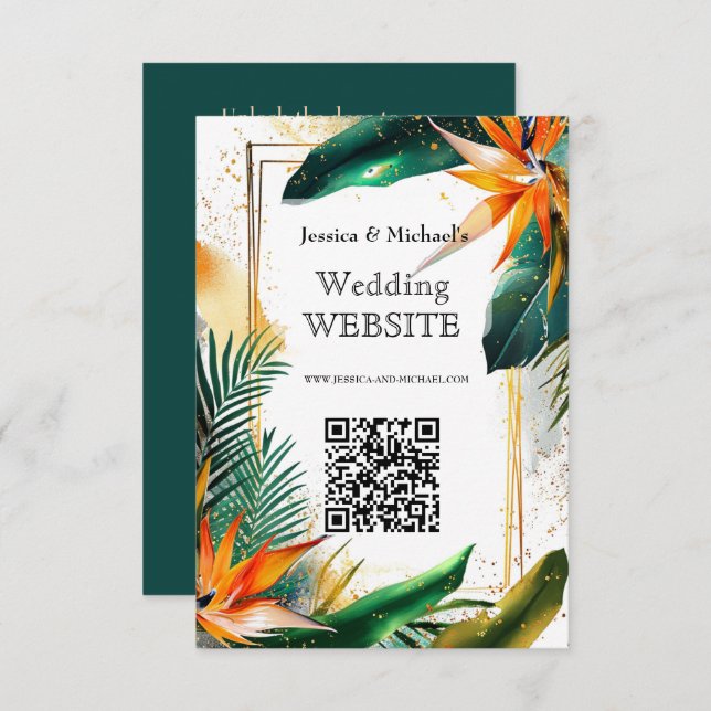 Birds of Paradise Bliss  Website card (Front/Back)