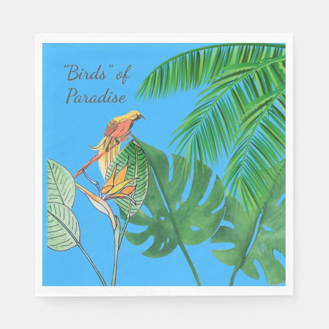 "Birds" of Paradise  Napkins (Front)