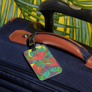 Birds of Paradise Tropical Jungle  Luggage Tag