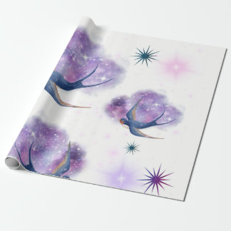 Birds of paradise wrapping paper