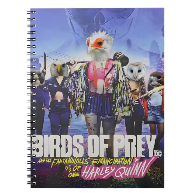  Birds of Prey: A Feathered Fantasy Poster Notebook (Front)