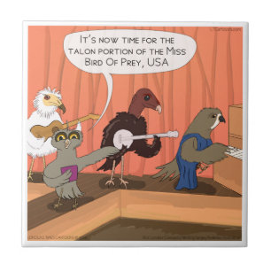 Birds Of Prey Talon Contest Ceramic Tile