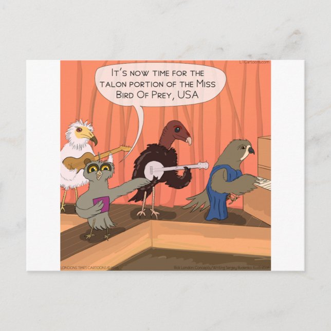 Birds Of Prey Talon Contest Postcard (Front)