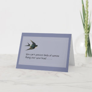Birds of Sorrow Sympathy Card