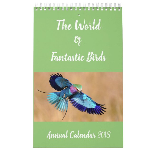 Birds of the World Annual Calendar | Bird Gifts (Cover)