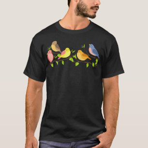 Birds On A Branch Bird Watcher Bird Watching T-Shirt