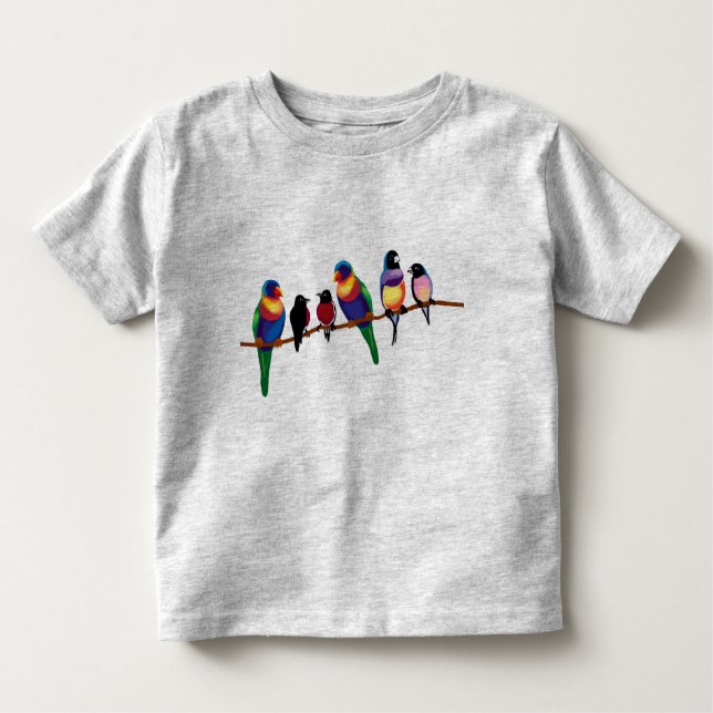 Birds on a branch toddler T-Shirt (Front)