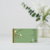 Birds on a Tree - Business Business Card (Standing Front)