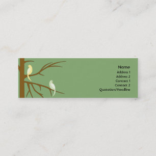Birds on a Tree - Skinny Mini Business Card