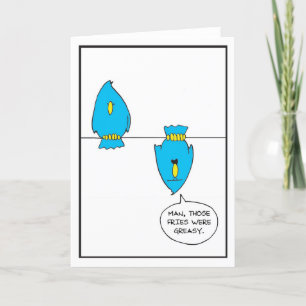 Birds on a Wire - Half Baked Comics Thank You Card