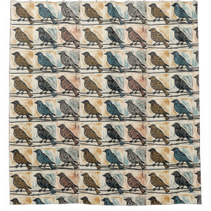 Birds On A Wire Shower Curtain