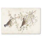 Birds on Flowering Branch Parchment Decoupage
