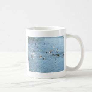 Birds On Summer River Coffee Mug