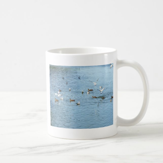 Birds On Summer River Coffee Mug (Right)