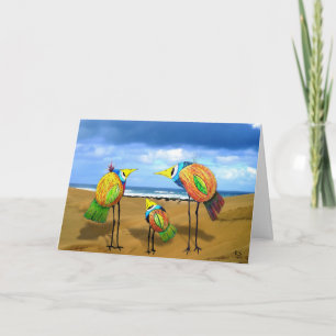 Birds on the Beach Notecard
